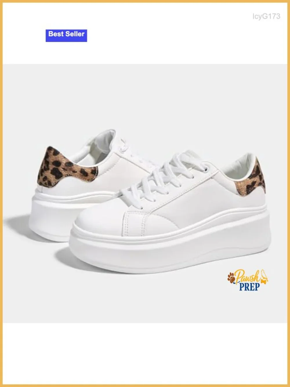 Women's Platform Fashion Sneakers Thick Sole Low Top Casual Walking Anti-Slip